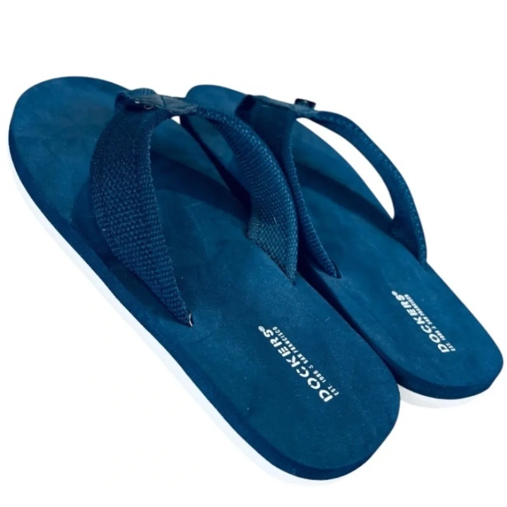 Dockers Unisex Blue Flip-Flops with EVA Upper & Durable Rubber Sole Flip Flops